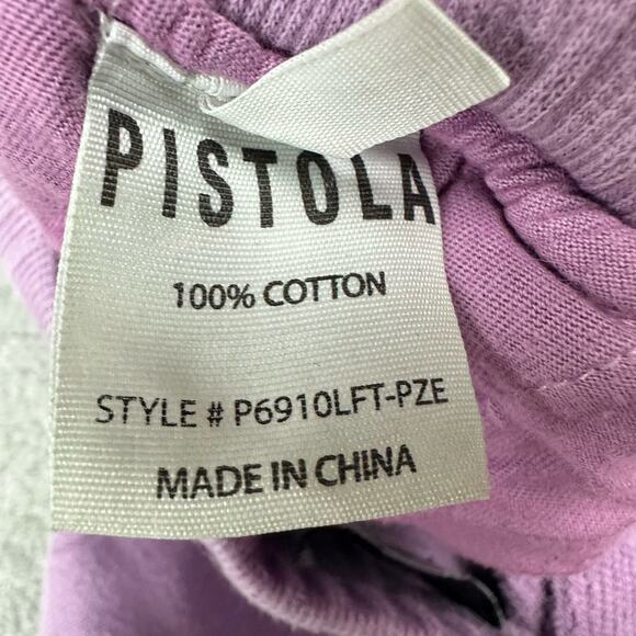 Revolve Pistola Size L Purple Haze High Rise Wynn Cozy Embroidered Sweatpants - Picture 6 of 8